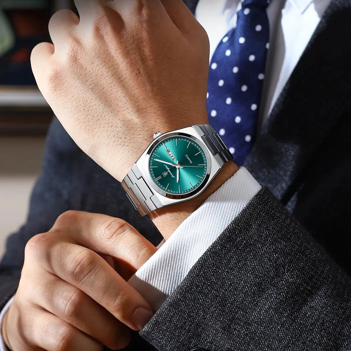 Montre Homme POEDAGAR – Acier & Quartz