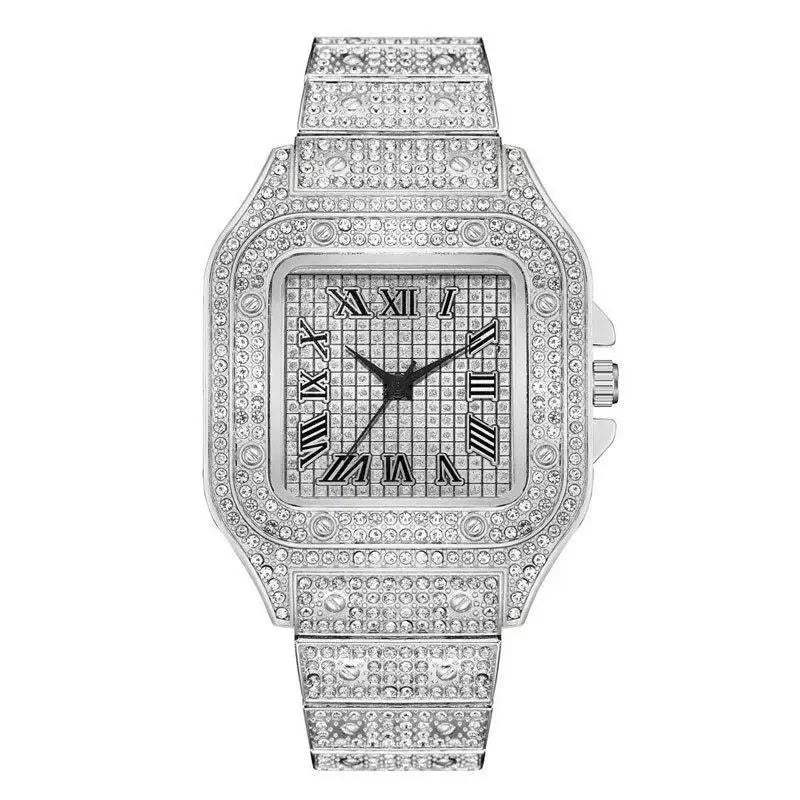 Montre "Prestige" Dorée – Édition Cristaux