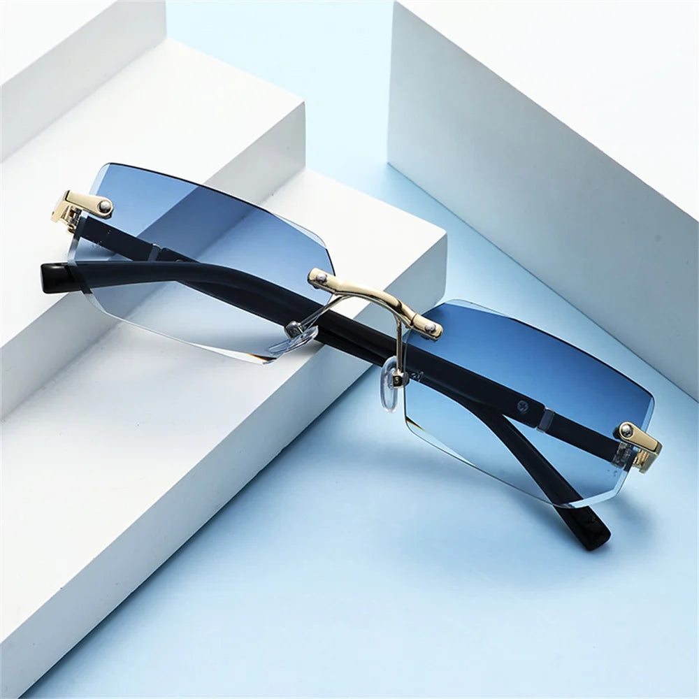L'Édition "Cristal" – Lunettes Rectangulaires Biseautées